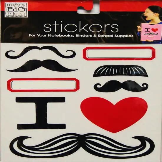 Me & My Big Ideas Mustaches Sticker Sheet {1}