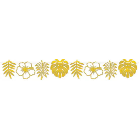 Foil Die-Cut Floral Streamer, (Pack Of 12) {1}