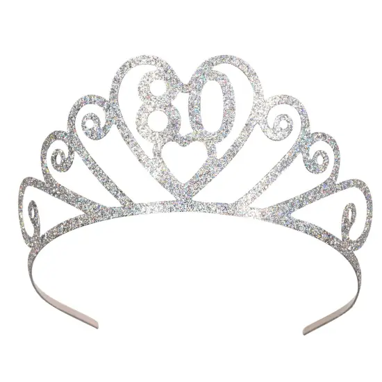 Glittered Metal80Tiara (Pack of 6) {1}