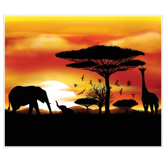 Safari Insta-Mural, (Pack Of 6) {1}