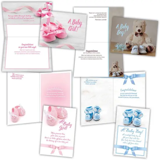 New Baby - Assorted Cards, Box of 12 {1}