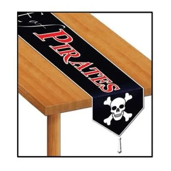Printed Beware Of Pirates Table Runner (Pack of 12) {1}