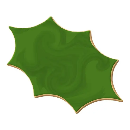 Holly Leaf Cookie Cutter 5.5 in, CookieCutter.com, Tin Plated Steel, Handmade in the USA {2}
