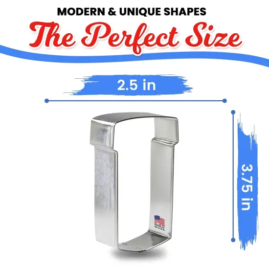 Pill Rx Bottle Cookie Cutter 3.75 in B1689, CookieCutter.com, Tin Plated Steel, Handmade in the USA {3}