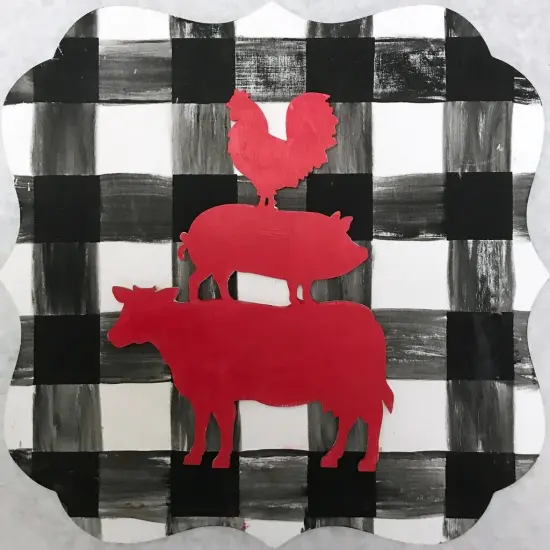 10 in. Unfinished Laser Stacked Animals {3}