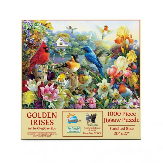 Sunsout Golden Irises 1000 pc Jigsaw Puzzle 61925 {4}