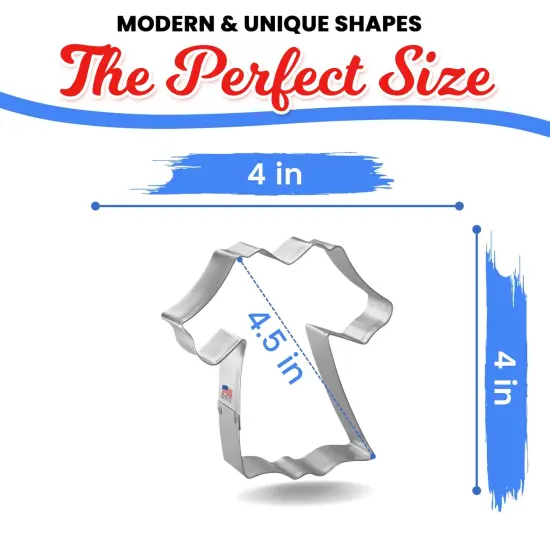 Gown Cookie Cutter 4", CookieCutter.com, Tin Plated Steel, Handmade in the USA {2}