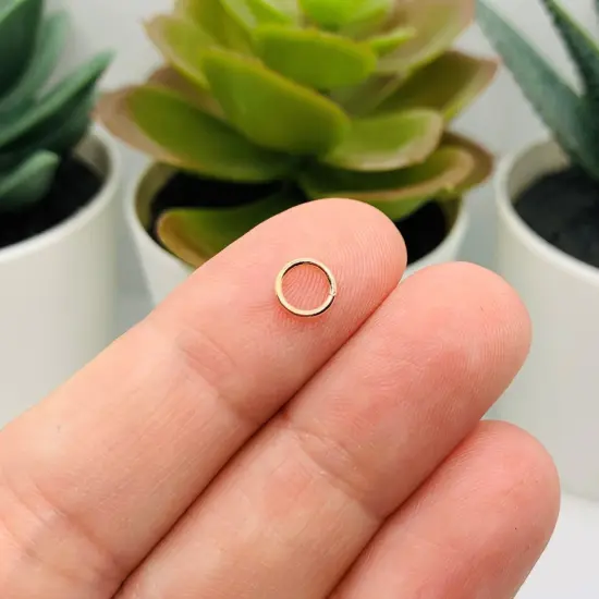 100, 500 or 1,000 Pieces: 6 mm Light Rose Gold Open Jump Rings, 21g {3}