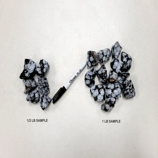 Snowflake Obsidian from Mexico - Bulk Rough Stones {4}