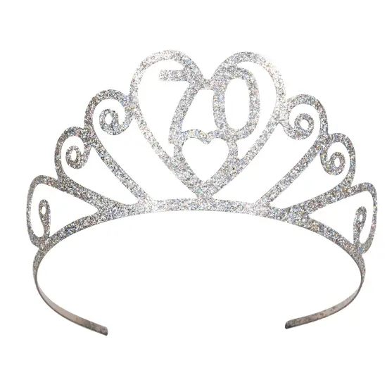 Glittered Metal70Tiara (Pack of 6) {1}
