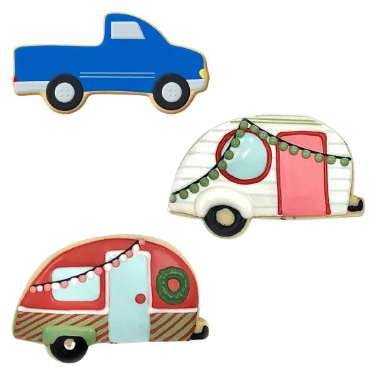 Lets Go Camping! Cookie Cutter 2 Piece Set, CookieCutter.com, Tin Plated Steel, Handmade in the USA {2}