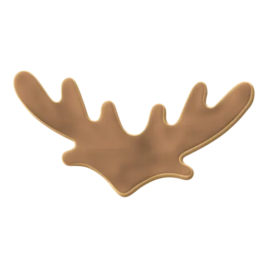 Antlers Cookie Cutter 5.5 in, CookieCutter.com, Tin Plated Steel, Handmade in the USA {3}