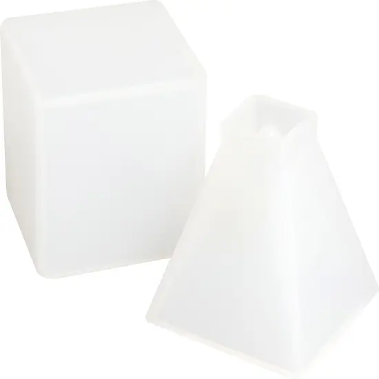American Crafts Color Pour Resin Mold 2/Pkg-Paper Weight - Cube & Pyramid {2}
