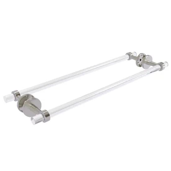 Clearview Collection 24 Inch Back To Back Shower Door Towel Bar - Satin Nickel {1}