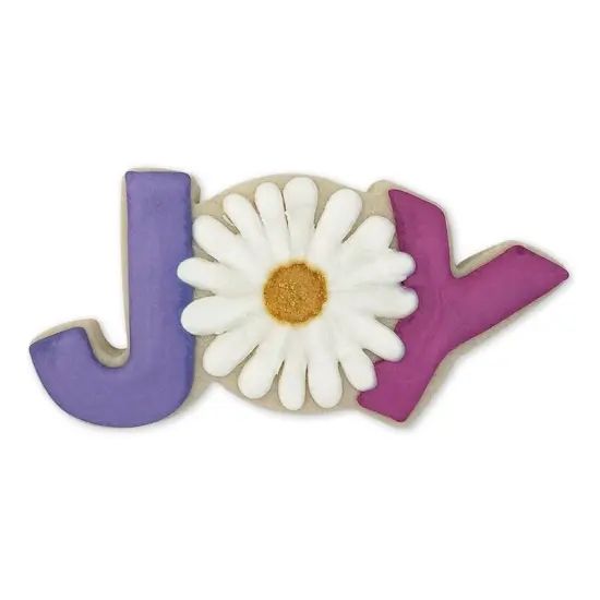 JOY Cookie Cutter 4.5 in, CookieCutter.com, Tin Plated Steel, Handmade in the USA {2}