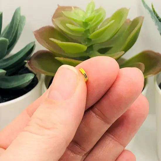 100, 500 or 1,000 Pieces: 6 mm Gold Plated Split Double Jump Rings {4}