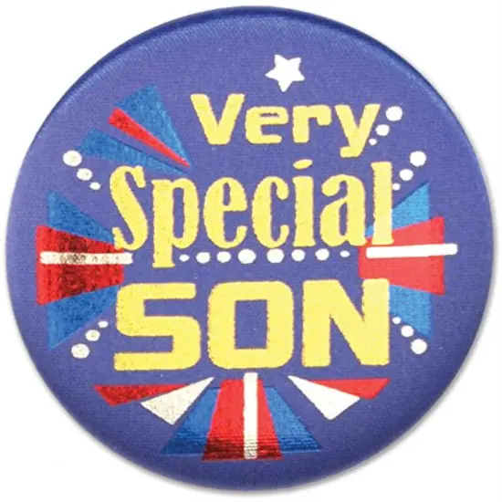 Very Special Son Satin Button (Pack of 6) {1}