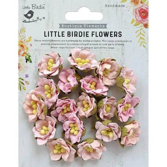 Little Birdie Butter Cup 18/Pkg-Pearl Pink {1}