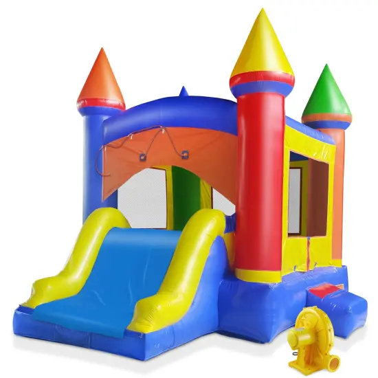 Cloud 9 Castle Inflatable Bounce House with Water Slide for Kids - Commercial-Grade Combo Bouncer Includes Blower {7}
