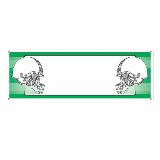 Opposing Helmets Sign Banner (Pack of 12) {1}