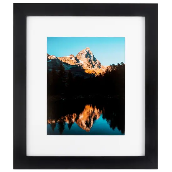 ArtToFrames 15x21" Matted Picture Frame with 11x17" Single Mat Photo Opening Framed in 1.25" Black and 2" Mat (FWM-3926-15x21) {7}