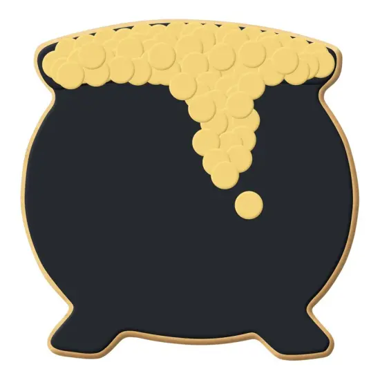 Cauldron Cookie Cutter 3 in, CookieCutter.com, Tin Plated Steel, Handmade in the USA {3}