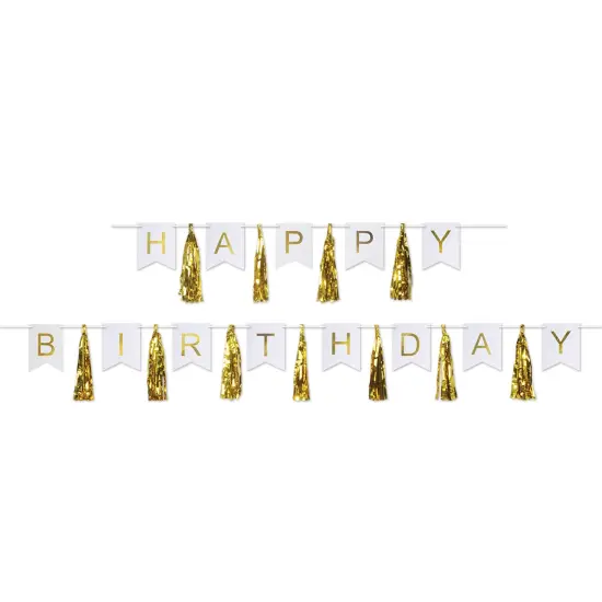Happy Birthday Tassel Streamer, (Pack of 12) {1}
