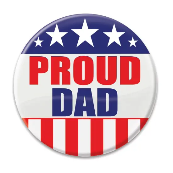 Proud Dad Button, (Pack of 6) {1}