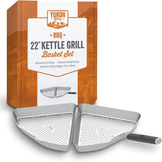 Yukon Glory Kettle Grill Basket Set 22" {2}