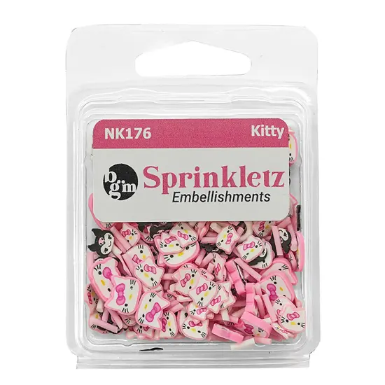 Buttons Galore Sprinkletz DIY Craft Embellishment Polymer Clay Pieces 36 Grams - 3 Packs of Here Kitty Cats {3}