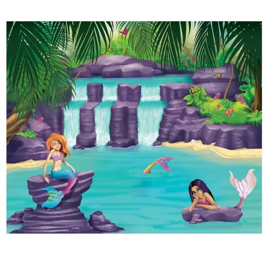 Mermaid Lagoon Insta-Mural, (Pack Of 6) {1}
