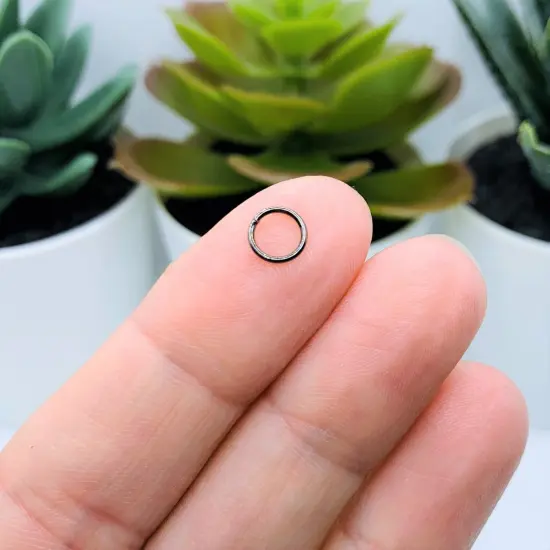 100, 500 or 1,000 Pieces: 6 mm Gunmetal Gray Open Jump Rings, 21g {3}