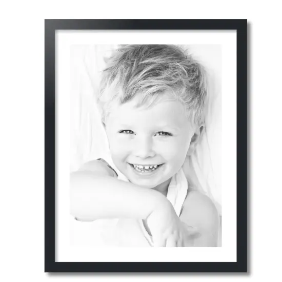 ArtToFrames 22x28" Matted Picture Frame with 18x24" Single Mat Photo Opening Framed in 1.25" Black and 2" Mat (FWM-3926-22x28) {4}