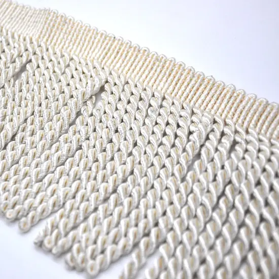 Belagio Bullion Fringe Trim, 6" Wide, Softer Collection, 15 Yards, Beige {1}