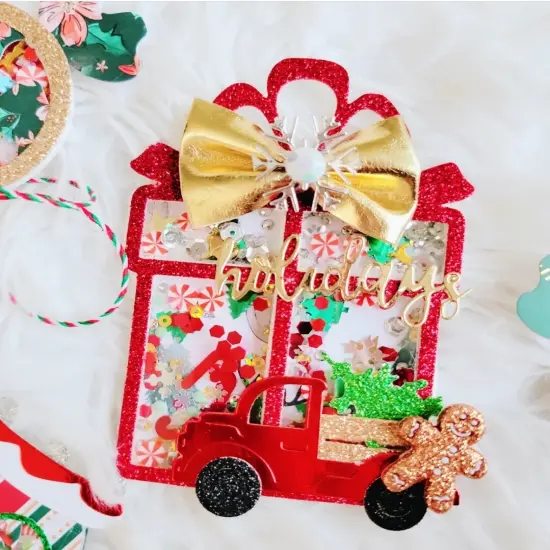 uttons Galore Colorful Polymer Clay Embellishments for Craft Scrapbooks Cardmaking (Yuletide Fun, 1,800 Pieces - 36 Grams) {4}