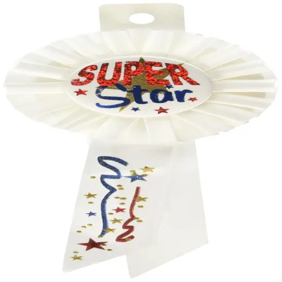 Super Star Rosette (Pack of 6) {1}