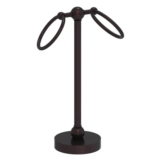 Vanity Top 2 Ring Guest Towel Holder - Gl-53-Abz {1}