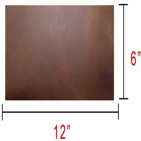 Full Grain Leather 12"x6" Set of 25/6oz (2.0mm) Tooling Crafts Cowhide Brown {2}