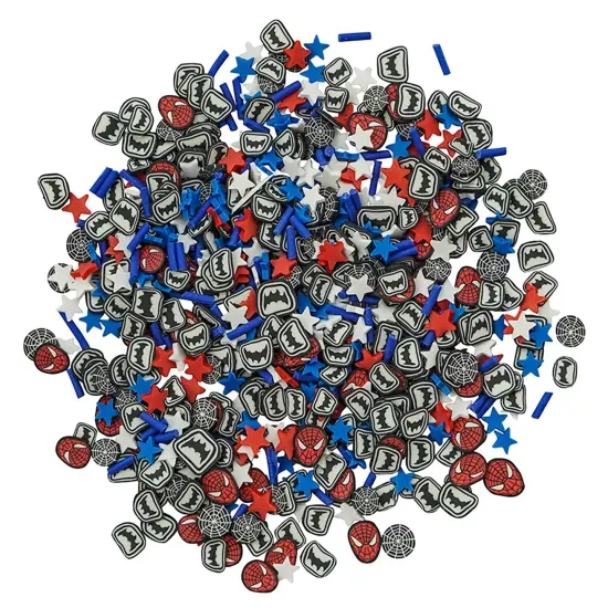 Buttons Galore Sprinkletz DIY Craft Embellishment Polymer Clay Pieces 36 Grams - 3 Packs of Super Heroes {2}