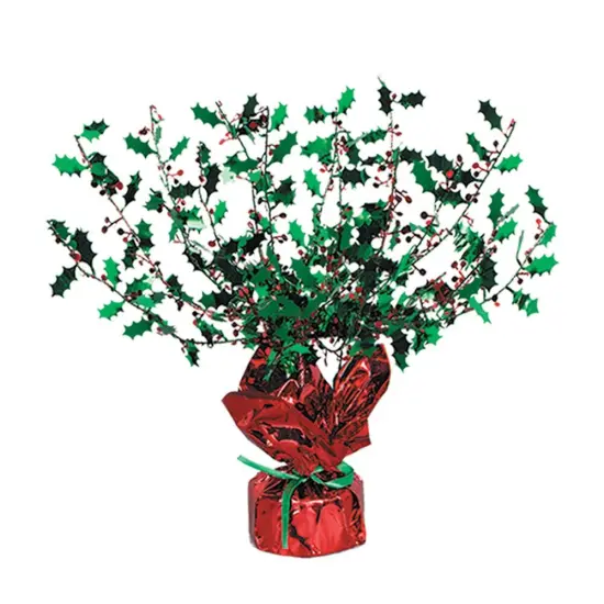 Holly & Berry Gleam 'N Burst Centerpiece (Pack of 12) {1}
