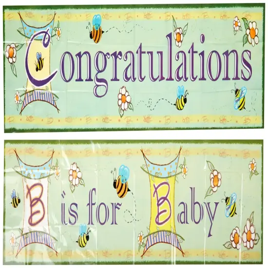B Is For Baby Banners (Pack of 12) {1}