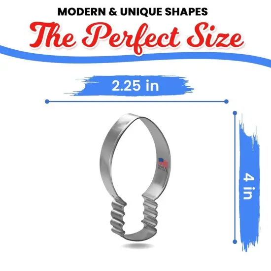 Lightbulb Cookie Cutter 4 in, CookieCutter.com, Tin Plated Steel, Handmade in the USA {2}