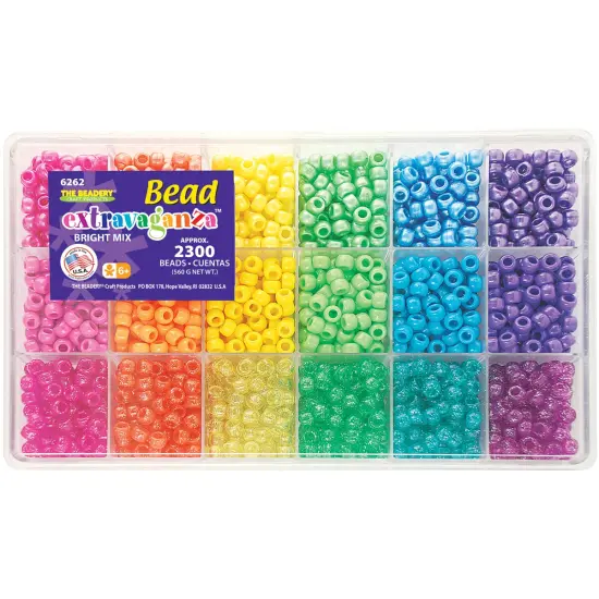 The Beadery Bead Extravaganza Bead Box Kit 19.75oz-Brights {1}