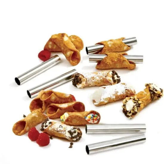 Norpro 6pc Mini Cannoli Pastry Stainless Steel Baking Forms Set {3}