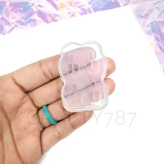 Nail Polish Stud Earring Mold(B6) {1}