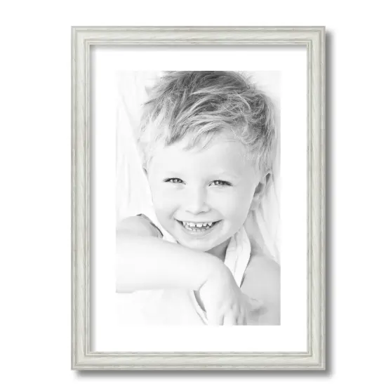 ArtToFrames 15x21" Matted Picture Frame with 11x17" Single Mat Photo Opening Framed in 1.25" White and 2" Mat (FWM-4098-15x21) {4}