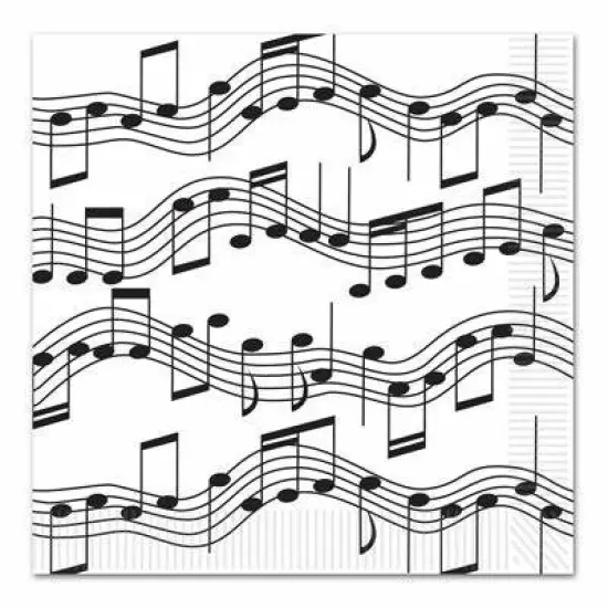 Musical Notes Luncheon Napkins (Pack of 12) {1}