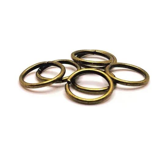 100, 500 or 1,000 Pieces: 12 mm Bronze Plated Open Jump Rings, 17g {1}