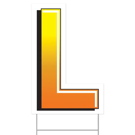 PlasticLYard Sign, (Pack Of 3) {1}