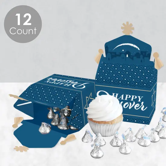 Big Dot of Happiness Happy Passover - Treat Box Party Favors - Pesach Party Goodie Gable Boxes - Set of 12 {4}